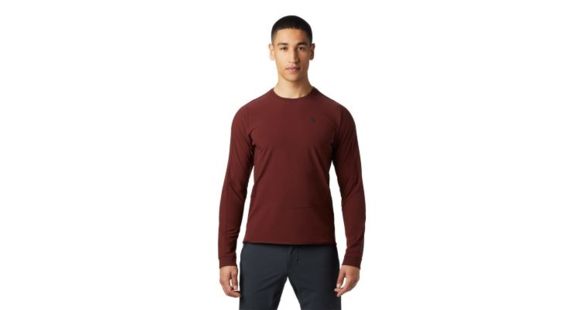 Mountain Hardwear Chockstone Hybrid Crew - Men's, Dark Umber, Small, 1854801259-S