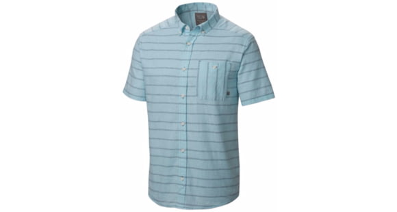 Mountain Hardwear Codelle Short Sleeve Shirt - Men's-Pale Blue-Medium