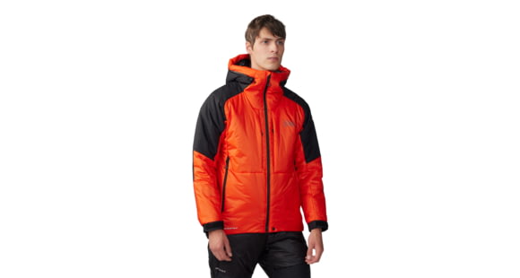 Mountain Hardwear Compressor Alpine Hooded Jacket - Men's, State Orange, Black, XL, 2091911-842-XL