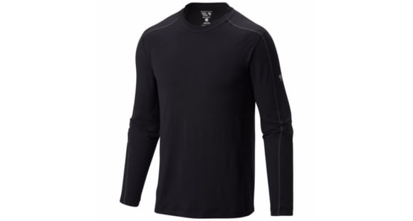 Mountain Hardwear CoolHiker Long Sleeve T - Men's-Black-XX-Large