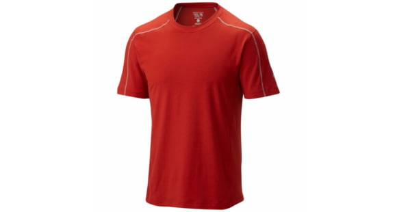 Mountain Hardwear CoolHiker Short Sleeve T - Men's-Flame-X-Large