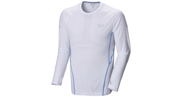 Mountain Hardwear CoolRunner Long Sleeve T - Men's-White-Medium