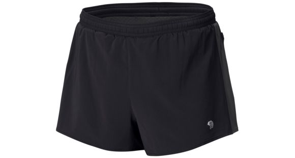 Mountain Hardwear CoolRunner Short - Men's-Black/Hyper Blue-3 in-X-Large