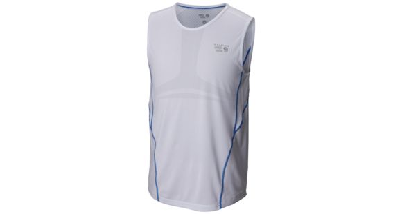 Mountain Hardwear CoolRunner Tank - Men's-White-Medium