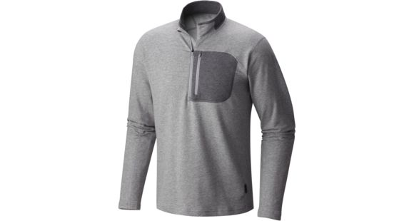 Mountain Hardwear Cragger 1/2 Zip - Men's-Heather Steam-Large