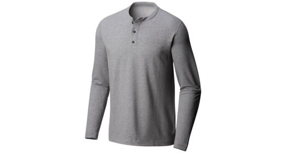 Mountain Hardwear Cragger Henley Shirt - Men's, Heather Titanium, Extra Large, 1677891046-XL