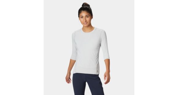 Mountain Hardwear Crater Lake 3/4 Crew - Women's, Grey Ice, Extra Small, 1847301063-XS