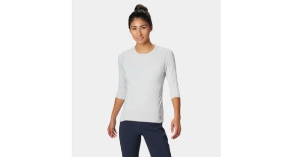 Mountain Hardwear Crater Lake 3/4 Crew - Women's, Grey Ice, Large, 1847301063-L
