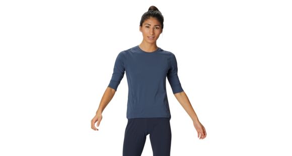 Mountain Hardwear Crater Lake 3/4 Crew - Women's, Zinc, Small, 1847301492-S