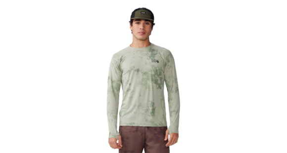 Mountain Hardwear Crater Lake Long Sleeve Crew Top - Men's, White Sage Nebula Print, 2XL, 1982421341-XXL