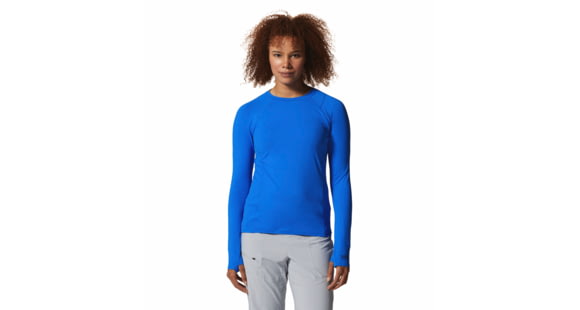 Mountain Hardwear Crater Lake Long Sleeve Top - Women's, Bright Island Blue, Small, 1982721409-B-S
