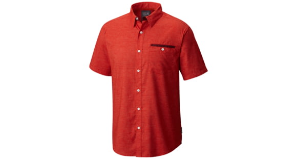 Mountain Hardwear Denton Short Sleeve Shirt - Men's-Bonfire-Small