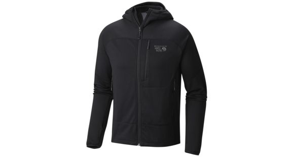 Mountain Hardwear Desna Grid Hooded Jacket - Men's-Black-X-Large