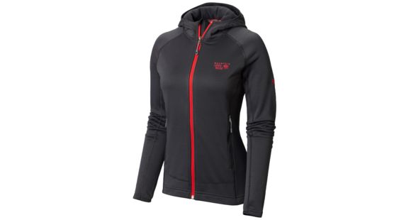 Mountain Hardwear Desna Grid Hooded Jacket - Women's-Shark-Large