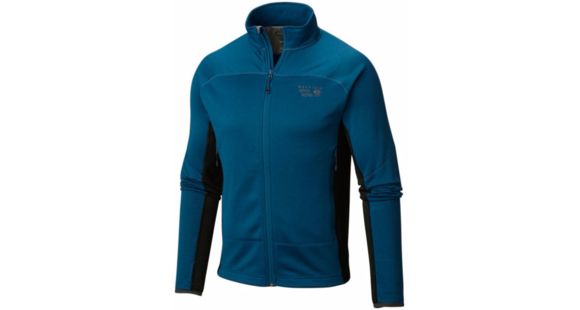 Mountain Hardwear Desna Grid Jacket - Men's-Phoenix Blue/Shark-Small