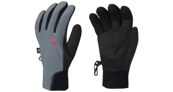Mountain Hardwear Desna Stimulus Glove - Women's-Graphite/Haute Pink-Small