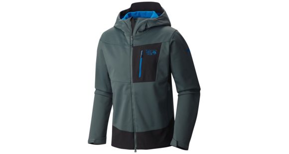 Mountain Hardwear Dragon Hooded Jacket - Men's-Thunderhead Grey-Large