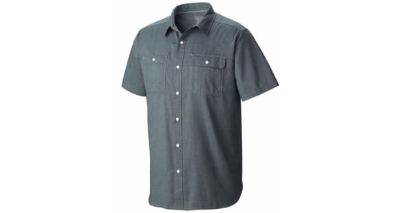 Mountain Hardwear Drummond Utility Short Sleeve - Men's-Ice Shadow-Medium