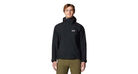 Mountain Hardwear Dry Times Hooded Jacket - Men's, Black, XL, 190423024933