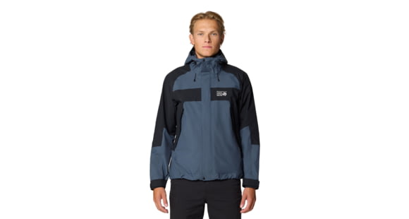 Mountain Hardwear Dry Times Hooded Jacket - Men's, Moon Blue/Black, XXL, 190423025046
