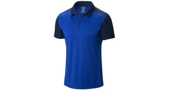 Mountain Hardwear DryHiker Justo Short Sleeve Polo - Men's -Azul-Small