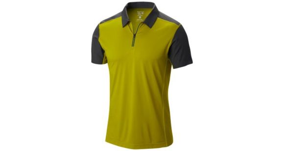 Mountain Hardwear DryHiker Justo Short Sleeve Polo - Men's -Python Green-Large