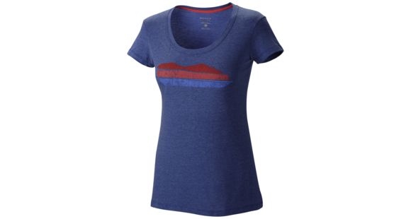 Mountain Hardwear DrySpun Mountain Logo Short Sleeve T - Women's-Cornflower-Large
