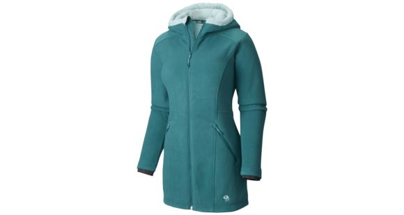 Mountain Hardwear Dual Fleece Hooded Parka - Women's-Teal Green-Large