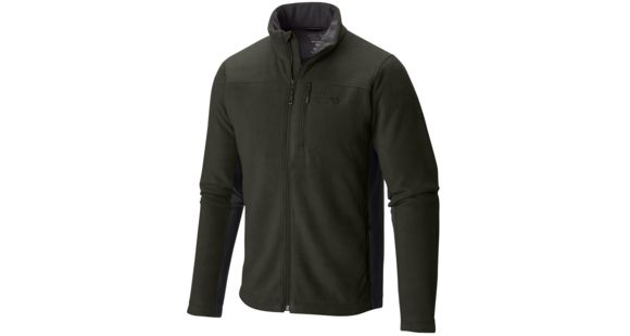Mountain Hardwear Dual Fleece Jacket - Men's-Greenscape/Shark-Large