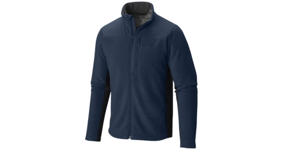 Mountain Hardwear Dual Fleece Jacket - Men's-Hardwear Navy/Shark-Small