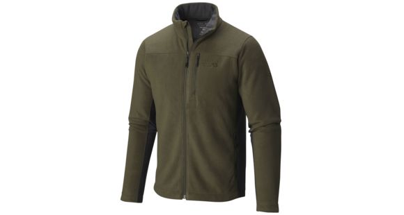 Mountain Hardwear Dual Fleece Jacket - Men's-Peatmoss/Shark-XX-Large
