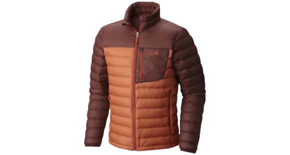 Mountain Hardwear Dynotherm Down Jacket - Men's-Dark Copper/Redwood-Medium