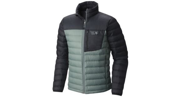 Mountain Hardwear Dynotherm Down Jacket - Men's-Thunderhead Grey/Black-Small