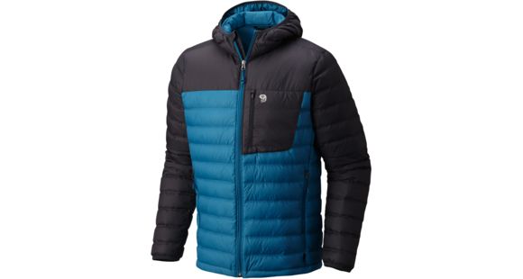 Mountain Hardwear Dynotherm Hooded Down Jacket - Men's-Crevasse-Small