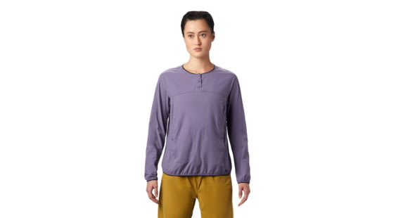 Mountain Hardwear Echo Lake Henley - Women's, Dusted Sky, Medium, 1880651549-M