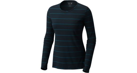 Mountain Hardwear Everyday Perfect Long Sleeve Crew - Women's-Blue Spruce-Small