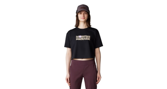 Mountain Hardwear Fossils W Boxy Crop Top - Women's, Black, M, 2149631-010-M