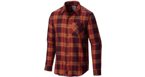 Mountain Hardwear Franklin Long Sleeve Shirt - Men's-Smolder Red-Medium