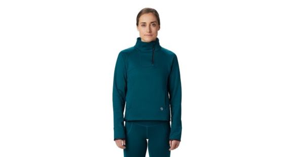 Mountain Hardwear Frostzone 1/4 Zip - Women's, Dive, Large, 1851751468-L