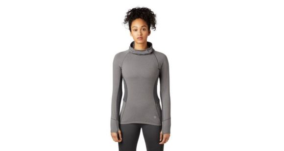 Mountain Hardwear Ghee Long Sleeve Hoody - Women's, Shark, Heather, Medium, 1851841011-M