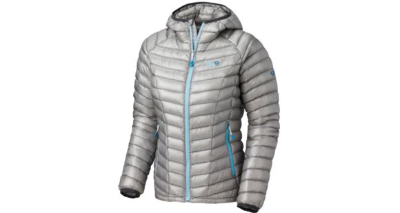 Mountain Hardwear Ghost Whisperer Down Hooded Jacket (Clearance) - Women's-Steam-Small