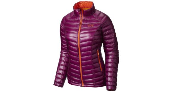 Mountain Hardwear Ghost Whisperer Down Jacket - Women's -Dark Raspberry/Navel Orange-Small