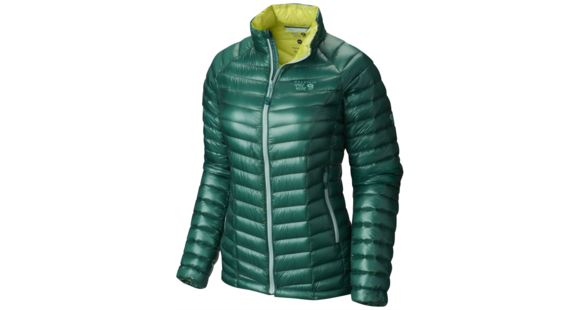 Mountain Hardwear Ghost Whisperer Down Jacket - Women's -Teal Green/Bolt-Small
