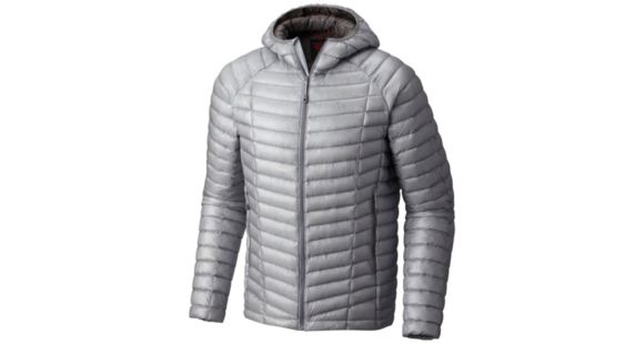 Mountain Hardwear Ghost Whisperer Hooded Down Jacket - Men's, Grey Ice, S, 1560921064-S