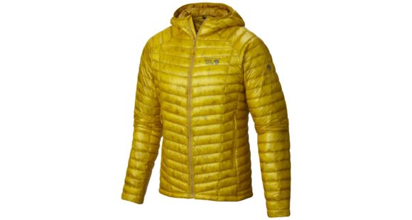 Mountain Hardwear Ghost Whisperer Hooded Down Jacket - Men's-Electron Yellow-XX-Large