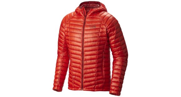 Mountain Hardwear Ghost Whisperer Hooded Down Jacket - Men's-Fiery Red-Large