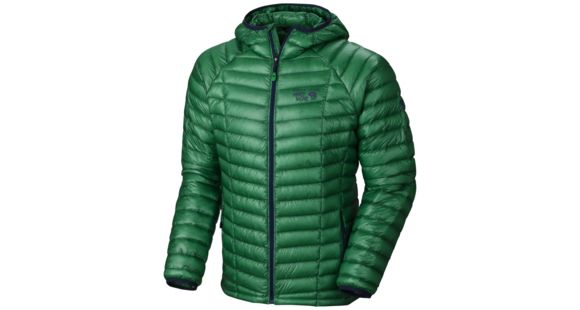 Mountain Hardwear Ghost Whisperer Hooded Down Jacket - Men's-Fuse Green-Small