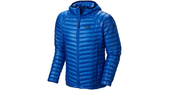 Mountain Hardwear Ghost Whisperer Hooded Down Jacket - Men's-Hyper Blue-Small