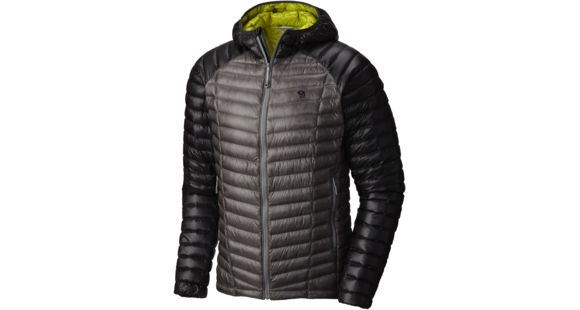 Mountain Hardwear Ghost Whisperer Hooded Down Jacket - Men's-Manta Grey-Small