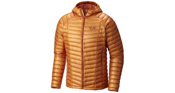Mountain Hardwear Ghost Whisperer Hooded Down Jacket - Men's-Orange Copper-X-Large